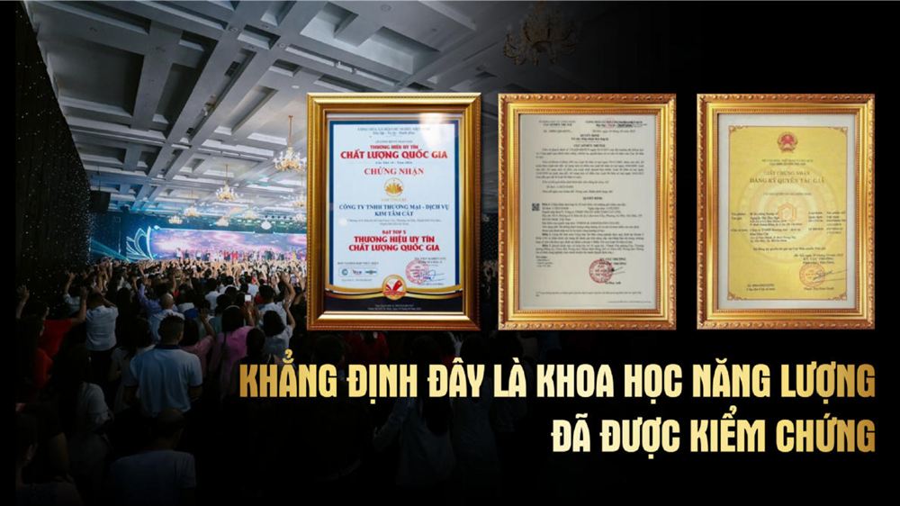 Chứng nhận của Kim Tâm Cát